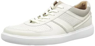 Clarks Męskie trampki Cambro Race Off, Off White Combi, 10 UK - Trampki męskie - miniaturka - grafika 1