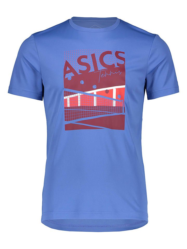 asics Koszulka funkcyjna w kolorze niebieskim
