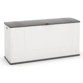 Skrzynie ogrodowe - KIS KIS Skrzynia ogrodowa KIS Karisma Biało-szary - miniaturka - grafika 1