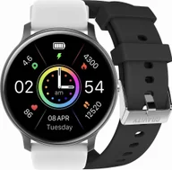 Smartwatch - Gravity GT1-4 PRO BK/BK/WH Biały - miniaturka - grafika 1