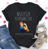 Koszulki i topy damskie - koszulka dla kierowniczki - miniaturka - grafika 1