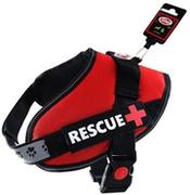 Szelki dla psów - PET NOVA PET NOVA Szelki Rescue czerwone S 45-55cm - miniaturka - grafika 1