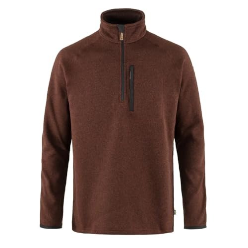 Fjallraven 87154-215 Övik Polar Half Zip M długi sweter męski jesienny liść, rozmiar M