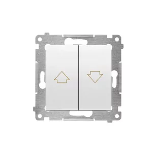 LEDart żaluzjowy zwierny biały DZP1.01/11 Kontakt Simon54 - Wyłączniki światła i elektryczne - miniaturka - grafika 1