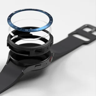 Ringke Air Sports+Bezel 2w1 etui ze stalową ramką do Samsung Galaxy Watch 5 40mm pokrowiec na kopertę czarno-niebieski (GW4-40-12_AS02) - Akcesoria do smartwatchy - miniaturka - grafika 6