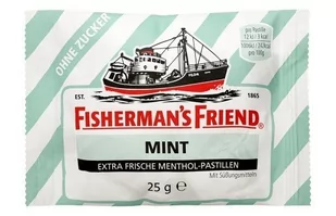FISHERMAN'S FRIEND pastylki pudrowe MINT bez cukru 25g - Cukierki - miniaturka - grafika 1