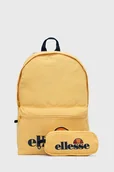 Plecaki - Ellesse Plecak damski kolor żółty duży z nadrukiem - miniaturka - grafika 1