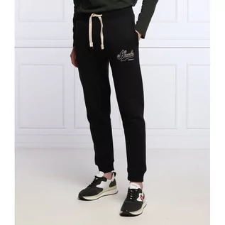 Spodnie męskie - Superdry Spodnie dresowe Vintage Collegiate | Regular Fit - grafika 1