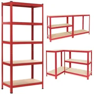 Księgarnia OUTLET - EXTRALINK REGAŁ MAGAZYNOWY METALOWY 180x90x40 CZERWONY - miniaturka - grafika 1