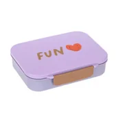 Lunch boxy - Lassig Lunchbox Bento z przegródkami Little Gang Heart lilac - miniaturka - grafika 1