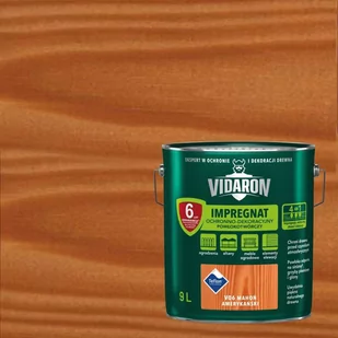 Vidaron Impregnat do drewna maho$193 ameryka$194ski 9 l - Farby i impregnaty do drewna - miniaturka - grafika 1