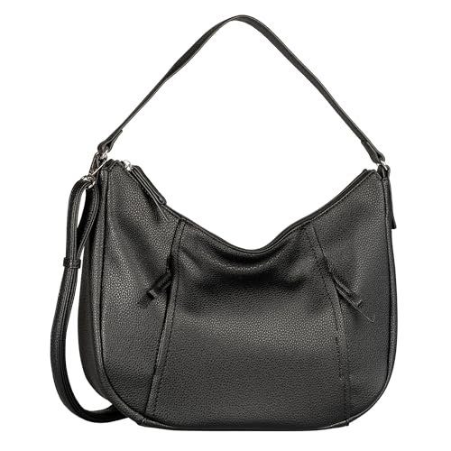 TOM TAILOR Beca Hobo Bag damska torba na ramię, średnia, czarny, m