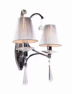 Lampy ścienne - Lumina Deco Kinkiet VENISIA kryształowy W2 LDW 8810-2 - miniaturka - grafika 1