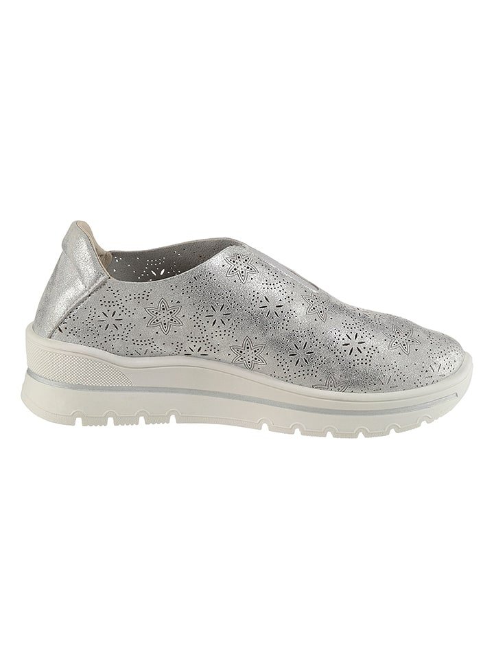 Heine Slippersy w kolorze srebrnym