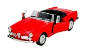 Samochody i pojazdy dla dzieci - WELLY OLD TIMER 1960 ALFA ROMEO SPIDER 2600 CZERWONY BEZ DACHU 1:34 42373 - miniaturka - grafika 1