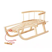 Sanki i ślizgacze - Sanki Drewniane z Oparciem Klasyczne San-Drew - miniaturka - grafika 1