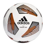 Piłka nożna - Adidas Piłka nożna Tiro League J350 biało-pomarańczowo-czarna FS0372 - miniaturka - grafika 1