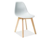 Krzesła - Signal KRZESŁO MORIS BUK/JASNY SZARY - miniaturka - grafika 1
