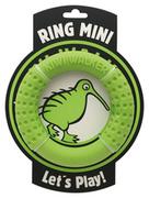 Zabawki dla psów - KIWI WALKER Mini Ring Zielony 13 cm - zabawka dla psa - miniaturka - grafika 1