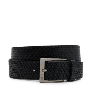 Pasek Męski BOSS 50542683 Czarny - Paski - miniaturka - grafika 1