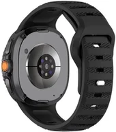 Akcesoria do smartwatchy - PASEK DO SAMSUNG GALAXY WATCH 8 40MM / 44 MM / 46 CLASSIC CZARNY - miniaturka - grafika 1