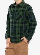 Odzież trekkingowa damska - Koszula turystyczna Black Diamond Project Heavy Flannel - green/plaid - miniaturka - grafika 1