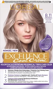 Loreal L'Oreal L'Oreal Cool Creme Farba do włosów 8.11 Ultrapopielaty Jasny Blond - Farby do włosów i szampony koloryzujące - miniaturka - grafika 1