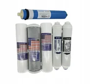 Wkłady filtrujące - Zestaw Wkładów Do Filtrów Osmozy RO6 RO7 Z Membrana - miniaturka - grafika 1