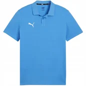 Koszulki męskie - Koszulka męska Puma Team Goal Casuals Polo niebieska 658605 02 M - miniaturka - grafika 1