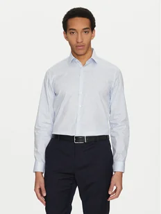 Calvin Klein Koszula K10K114314 Błękitny Slim Fit - Koszule męskie - miniaturka - grafika 1