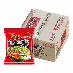 Karton zupek Samyang Yukgaejang Hot 120g 20 szt - Szybkie dania obiadowe - miniaturka - grafika 1