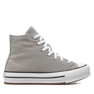 Trampki Converse Chuck Taylor All Star Eva Lift A07346C Szary - Buty dla chłopców - miniaturka - grafika 1