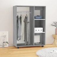 Meble do przedpokoju - Lumarko Szafka, szary dąb sonoma, 80x40x110 cm, materiał drewnopochodny - miniaturka - grafika 1