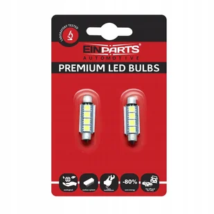 EPL05 C5W C10W 42mm Led 4SMD 5050 2 Szt - Żarówki samochodowe - miniaturka - grafika 1