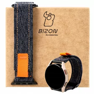 Pasek Bizon Strap Watch Urban do Galaxy Watch 20 mm, ciemnoniebieski jeans - Akcesoria do smartwatchy - miniaturka - grafika 1