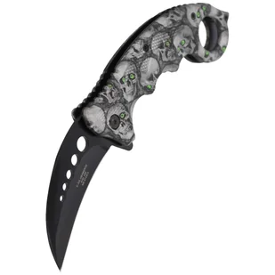 Nóż składany karambit Herbertz CJH Skulls, Black Blade (ART000137 - 572413) - Noże - miniaturka - grafika 5
