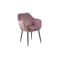 Fotele - Różowy tapicerowany fotel Actona Emilia - miniaturka - grafika 1