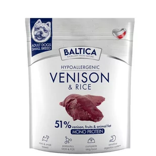 Baltica Adult Venison Rice S 1kg - Sucha karma dla psów - miniaturka - grafika 1