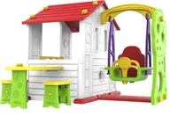 Place zabaw - Domek ogrodowy 3w1 dla dzieci Czerwony dach - miniaturka - grafika 1
