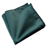Krawaty i muchy męskie - Poszetka męska gładka - zielona - miniaturka - grafika 1
