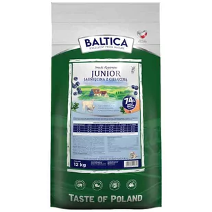Baltica Cielęcina z jagnięciną 12 kg Junior M/XL - Sucha karma dla psów - miniaturka - grafika 1
