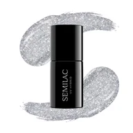 Lakiery hybrydowe - Semilac Semilac lakier hybrydowy 093 Silver Dust 7ml - miniaturka - grafika 1