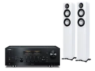 Zestawy stereo - Yamaha R-N2000A (czarny) + Carina FS247.4 (biały) - miniaturka - grafika 1