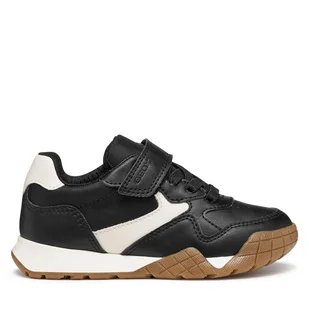 Sneakersy Geox J Rann-E J56NEC 054FU C9B1M S Czarny - Buty dla chłopców - miniaturka - grafika 1