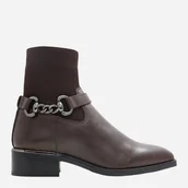 Botki damskie - Botki damskie na obcasie ALDO 13669460-201 40 (9US) 25.5 cm Ciemnobrązowe (57005696219). Botki damskie - miniaturka - grafika 1