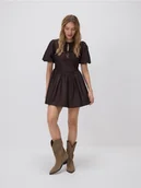 Sukienki - Reserved - Sukienka mini - ciemnobrązowy - miniaturka - grafika 1