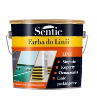 Farby wewnętrzne - Sentic Farba do podłóg do linii 3 l biała - miniaturka - grafika 1