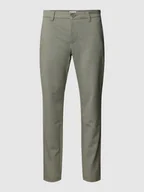 Spodnie męskie - Spodnie materiałowe o kroju slim fit z efektem melanżu model ‘MARK’ - miniaturka - grafika 1