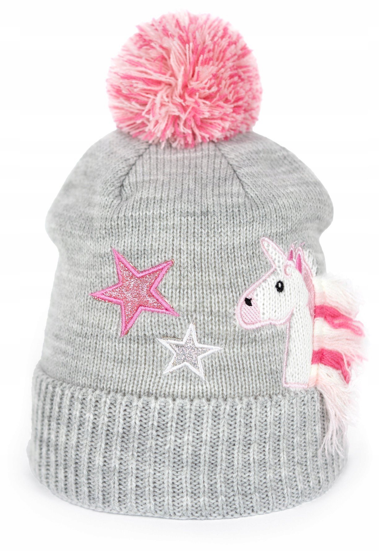 Zimowa czapka dziecięca z jednorożcem Unicorn land cz23301-1