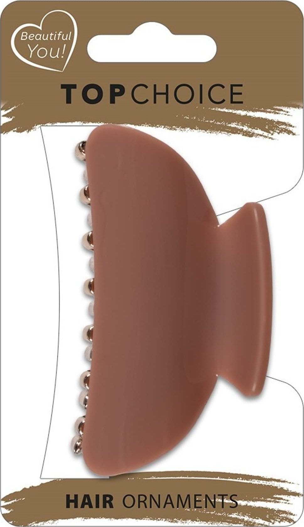 TOP CHOICE Klamra do włosów - zdobiona z połyskiem 28441 1 szt. - mix wzorów